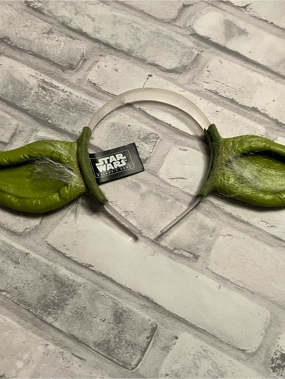 Disney Parks Star Wars Galaxy’s Edge Yoda Ears Headband Youth Size
